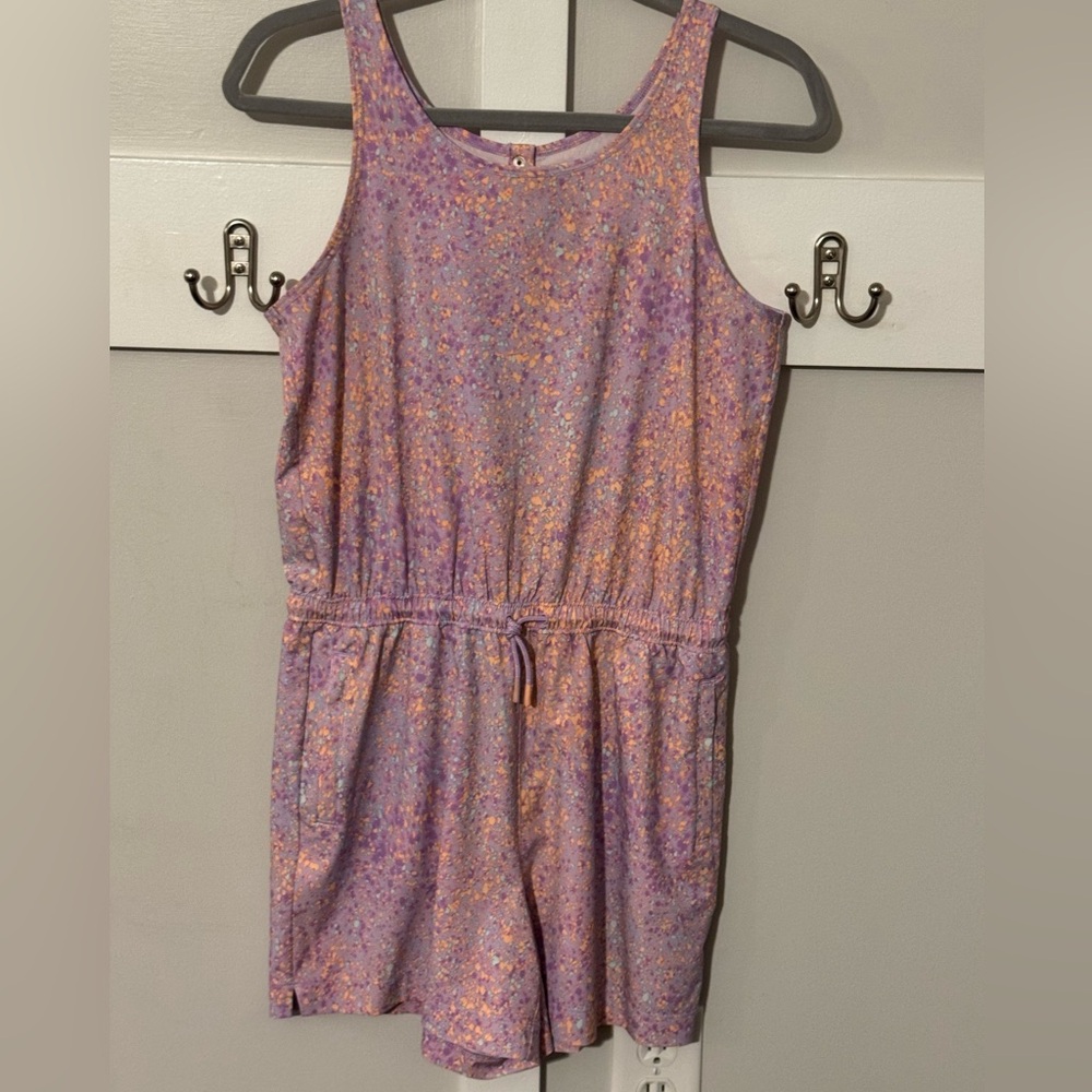 Athleta Girl Purple and Orange Romper